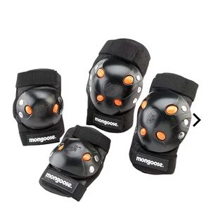 Mongoose BMX Gel Knee and Elbow Pad Set for Youth